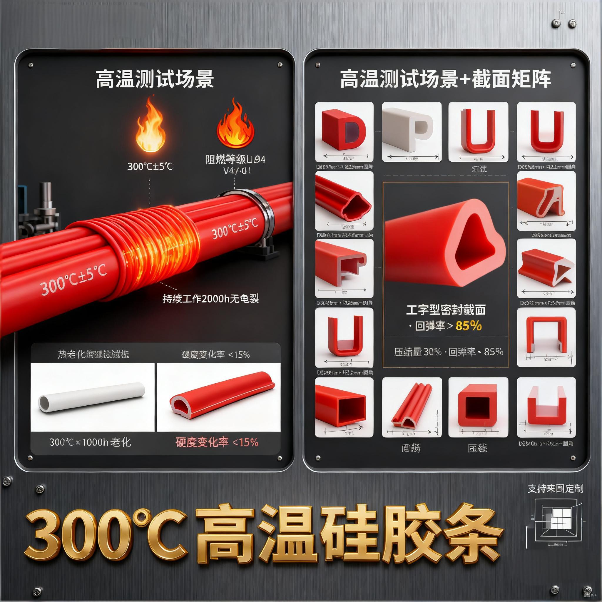 300度高温硅胶条