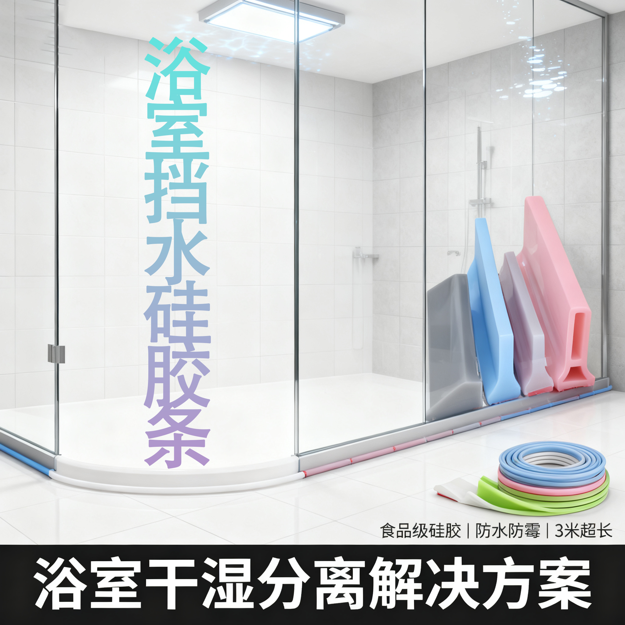 浴室挡水硅胶条