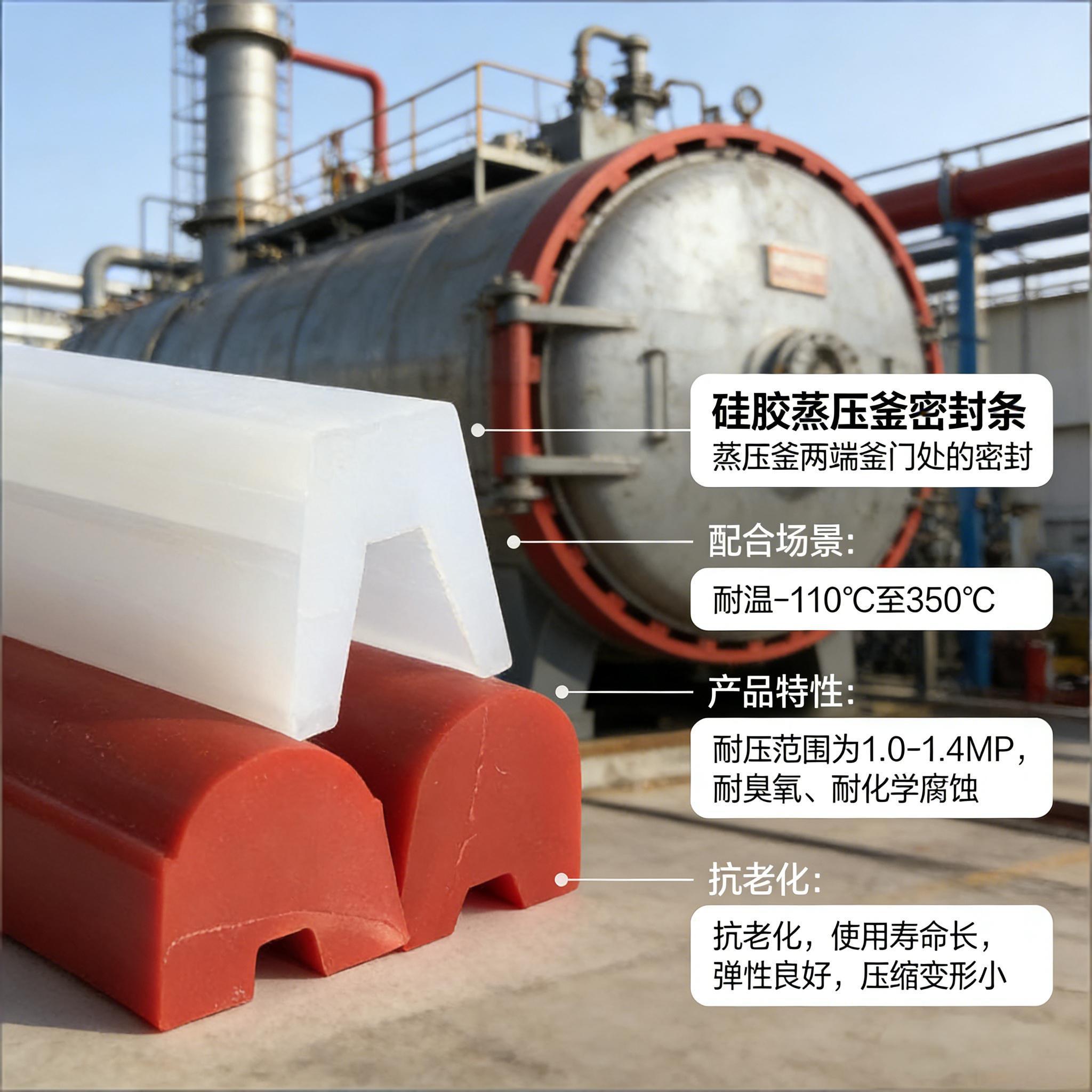 硅胶蒸压釜密封条