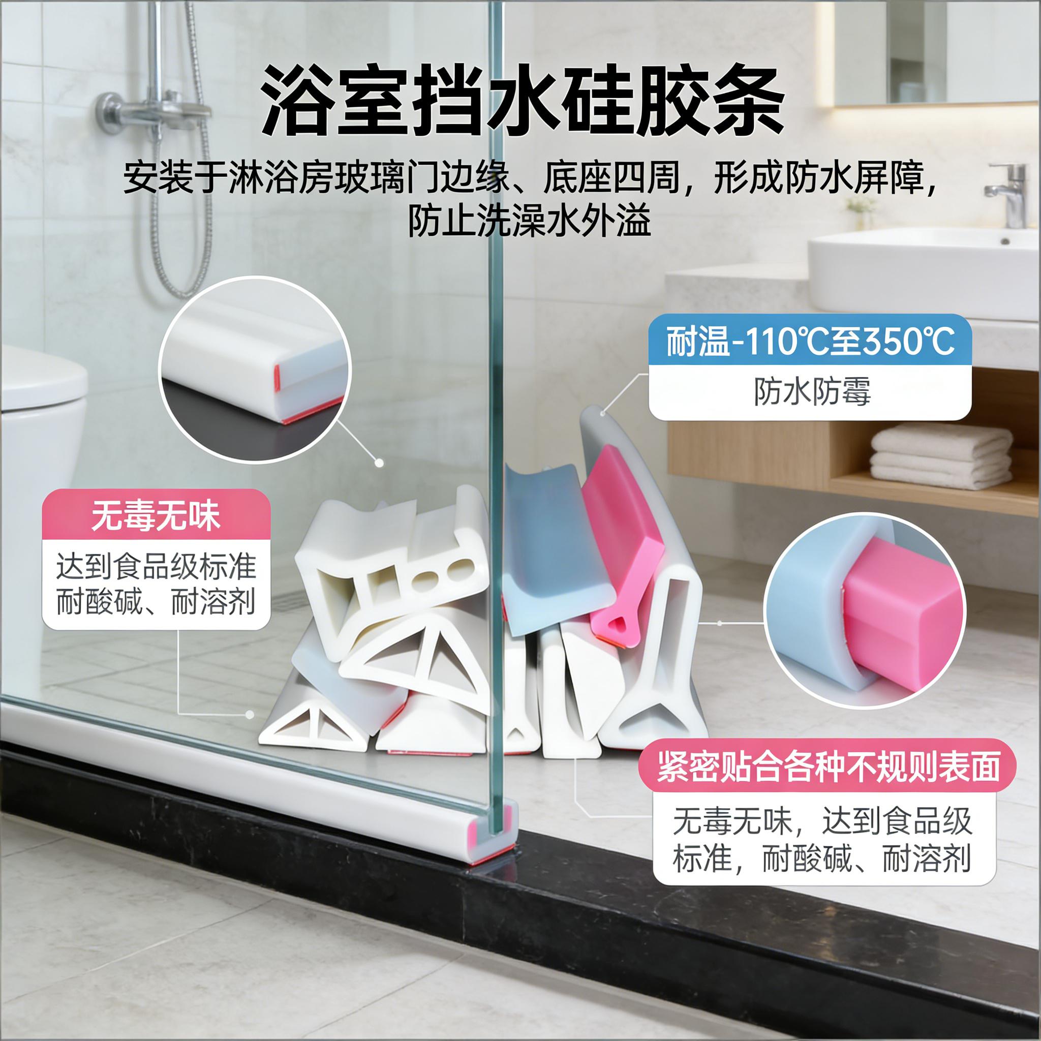浴室挡水硅胶条