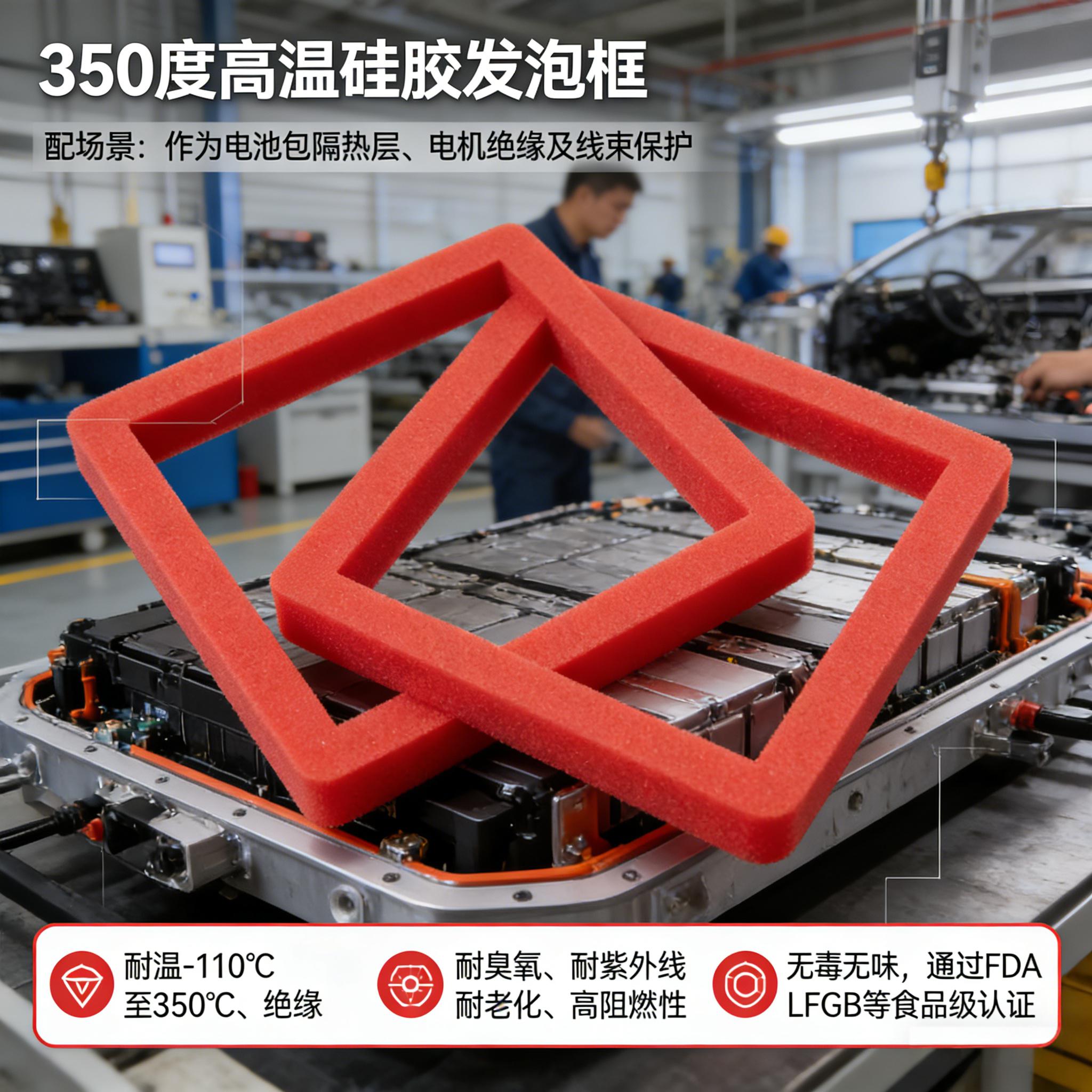 350度高温硅胶发泡框