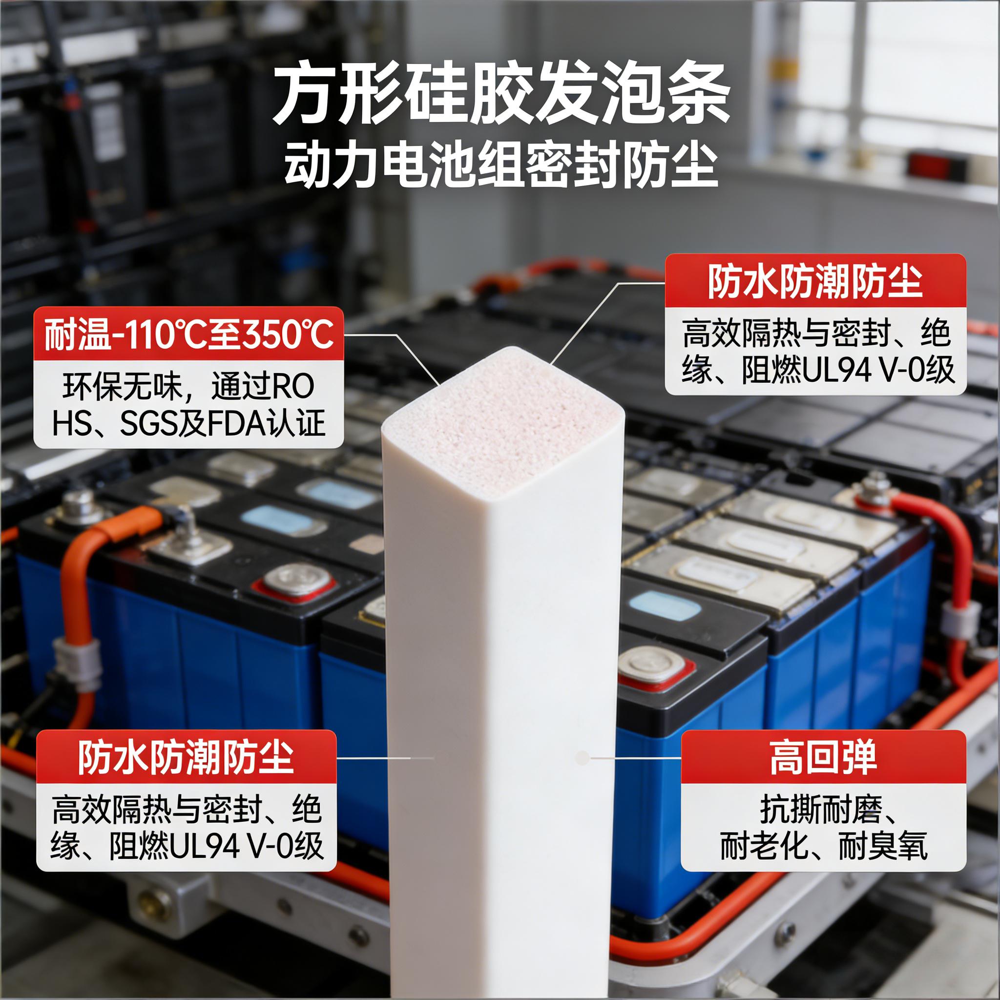 方形硅胶发泡条